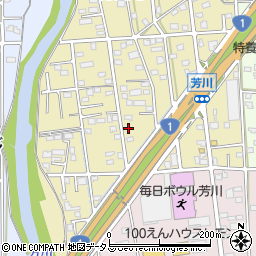 静岡県浜松市中央区芳川町646周辺の地図