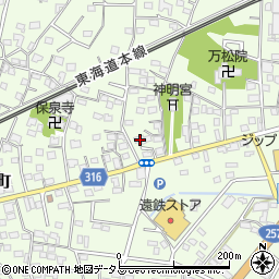 静岡県浜松市中央区篠原町1171周辺の地図
