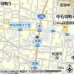 大阪府枚岡警察署石切町交番周辺の地図