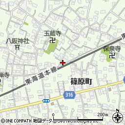 静岡県浜松市中央区篠原町3878周辺の地図