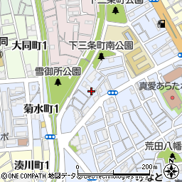 兵庫県神戸市兵庫区荒田町3丁目79-2周辺の地図