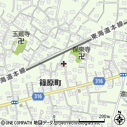 静岡県浜松市中央区篠原町3895周辺の地図