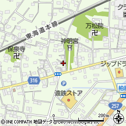 静岡県浜松市中央区篠原町1167周辺の地図