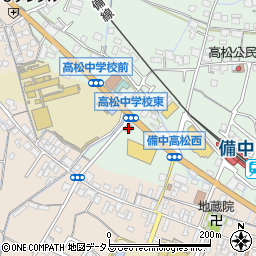 岡山西警察署高松交番周辺の地図