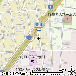 静岡県浜松市中央区芳川町552周辺の地図