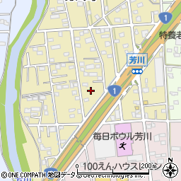 静岡県浜松市中央区芳川町647周辺の地図