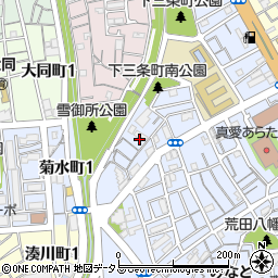 兵庫県神戸市兵庫区荒田町3丁目79周辺の地図