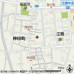 静岡県浜松市中央区神田町711周辺の地図