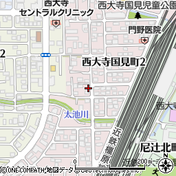 奈良県奈良市西大寺国見町2丁目11周辺の地図