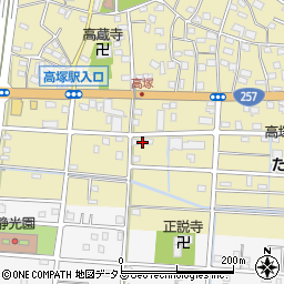 静岡県浜松市中央区高塚町2318周辺の地図