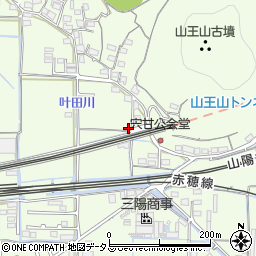 岡山県岡山市東区宍甘周辺の地図