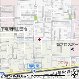 岡山県岡山市中区四御神86周辺の地図