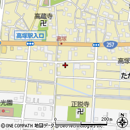 静岡県浜松市中央区高塚町2317-5周辺の地図