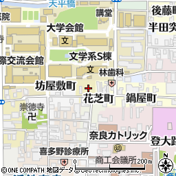 奈良県奈良市宿院町周辺の地図