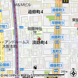 セブンイレブン大阪淡路町４丁目店周辺の地図