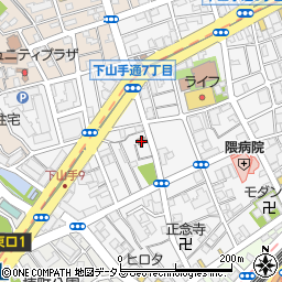神戸下山手郵便局 ＡＴＭ周辺の地図