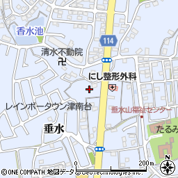 三重県津市垂水1988周辺の地図