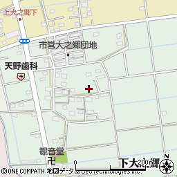 静岡県磐田市下大之郷周辺の地図