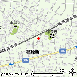 静岡県浜松市中央区篠原町3892周辺の地図