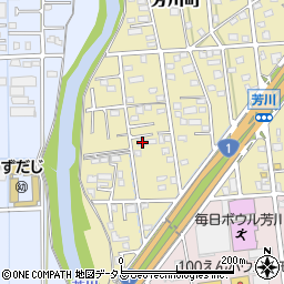 静岡県浜松市中央区芳川町594周辺の地図