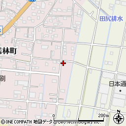 静岡県浜松市中央区東若林町1595周辺の地図