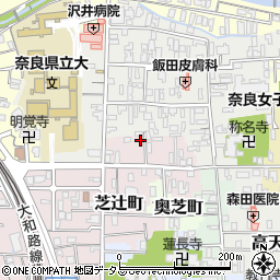 奈良県奈良市芝辻町871-3周辺の地図