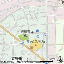 静岡県浜松市中央区立野町周辺の地図