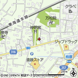 静岡県浜松市中央区篠原町1162周辺の地図