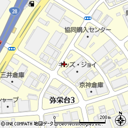 兵庫県神戸市須磨区弥栄台周辺の地図