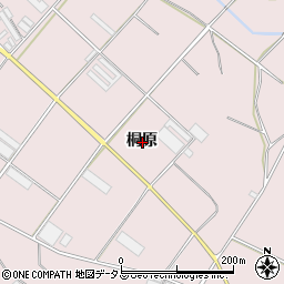 愛知県豊橋市老津町桐原周辺の地図