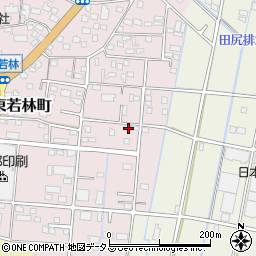 静岡県浜松市中央区東若林町1470周辺の地図