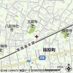 静岡県浜松市中央区篠原町3865周辺の地図