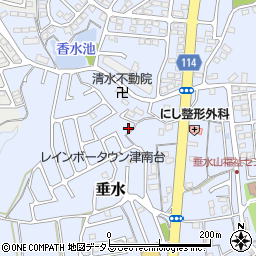 三重県津市垂水2019-1周辺の地図