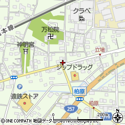 静岡県浜松市中央区篠原町1152周辺の地図