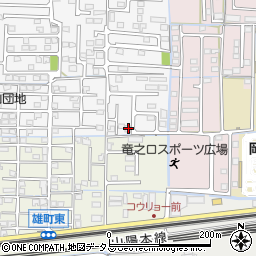 岡山県岡山市中区四御神76周辺の地図