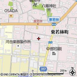 静岡県浜松市中央区東若林町1665周辺の地図