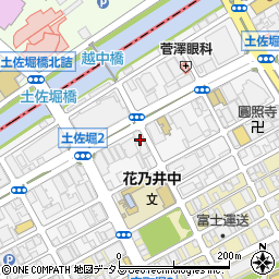 プラスワン阿波座　江戸堀店周辺の地図