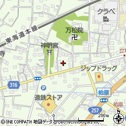 静岡県浜松市中央区篠原町1160周辺の地図