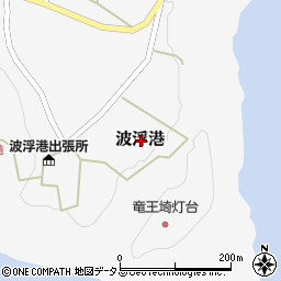 東京都大島町波浮港周辺の地図