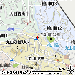 兵庫県神戸市長田区西丸山町2丁目11周辺の地図