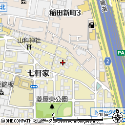 大阪府東大阪市七軒家10-30周辺の地図