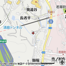 兵庫県神戸市須磨区車生焼周辺の地図