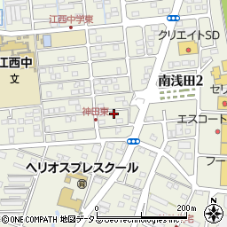 静岡県浜松市中央区神田町11周辺の地図