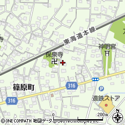 静岡県浜松市中央区篠原町3898周辺の地図