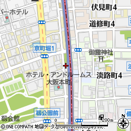 ソレイユ京町堀周辺の地図