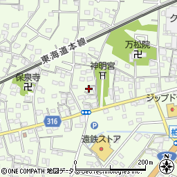 静岡県浜松市中央区篠原町1175周辺の地図