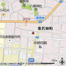 静岡県浜松市中央区東若林町1660周辺の地図