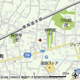静岡県浜松市中央区篠原町1173周辺の地図