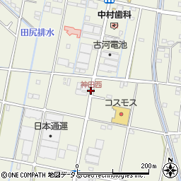 神田西周辺の地図