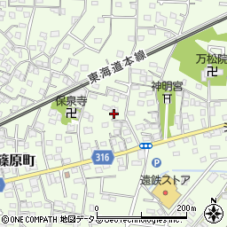 静岡県浜松市中央区篠原町3788周辺の地図